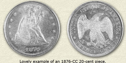 1876-CC Twenty-Cent Piece